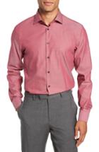 Men's Nordstrom Men's Shop Extra Trim Fit Non-iron Solid Dress Shirt .5 - 32/33 - Red