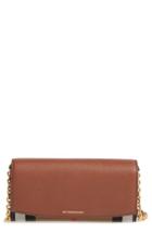 Women's Burberry Henley Wallet On A Chain - Brown