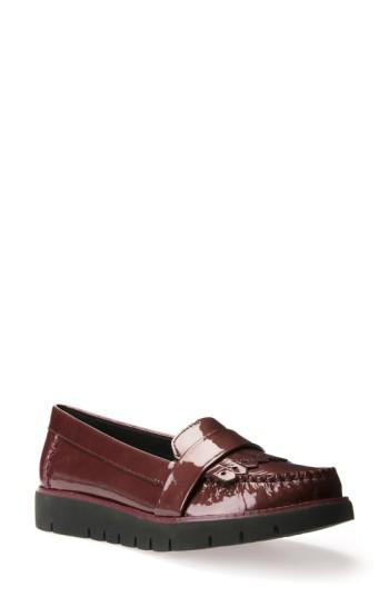 Women's Geox 'blenda' Kiltie Loafer Us / 35eu - Red