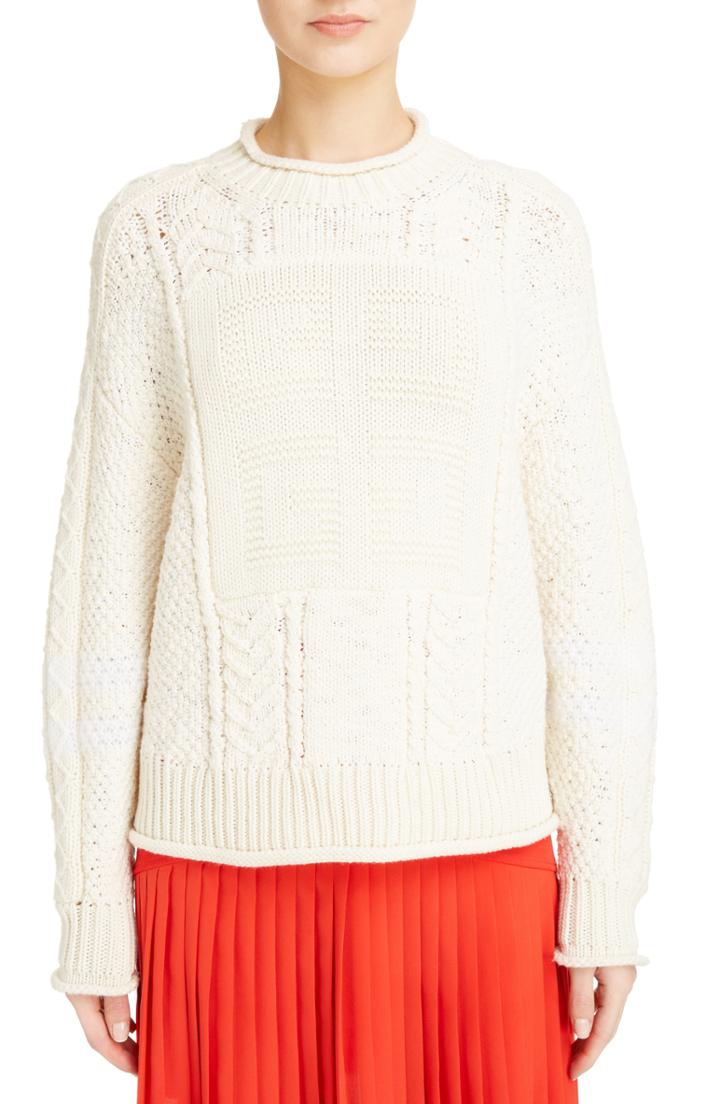 Women's Givenchy Cable Knit Wool & Cashmere Sweater