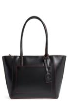 Lodis Audrey Under Lock & Key - Medium Margaret Rfid Leather Tote With Zip Pouch - Black