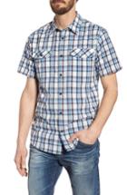 Men's Patagonia High Moss Regular Fit Short Sleeve Sport Shirt - White