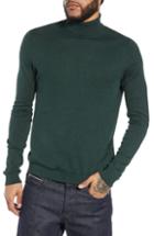 Men's Topman Classic Fit Turtleneck Sweater - Green