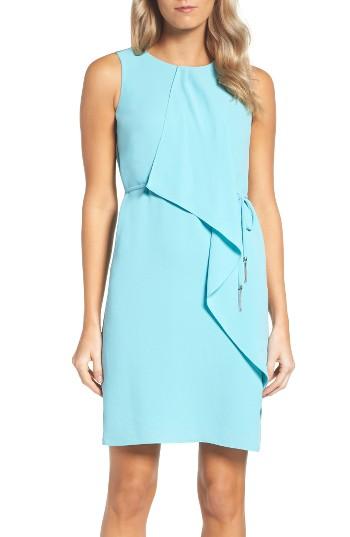 Women's Adrianna Papell Ruffle Crepe Dress