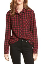 Women's Rip Curl Rhea Check Flannel Shirt - Red