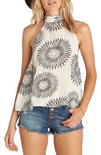 Women's Billabong Moonbud Tie Back Top - Ivory