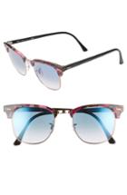 Women's Ray-ban Clubmaster 51mm Gradient Sunglasses - Grey/ Violet Gradient