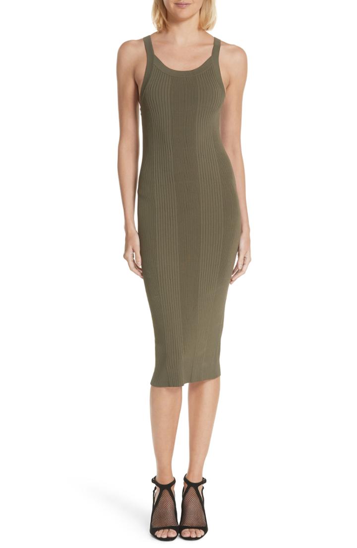 Women's Alexanderwang.t Strap Detail Body-con Dress - Green