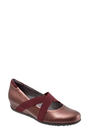Women's Softwalk Waverly Mary Jane Wedge M - Red