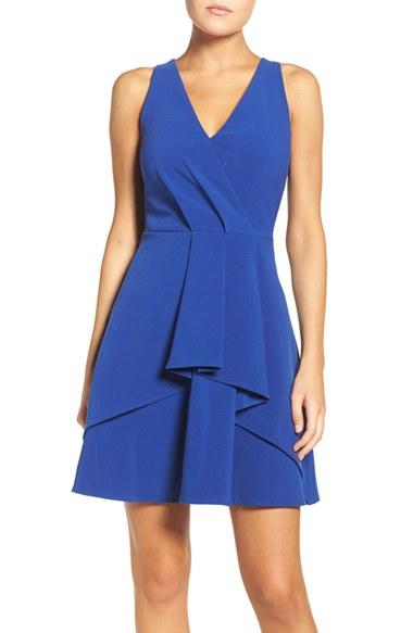 Women's Adelyn Rae Ruffle Fit & Flare Dress