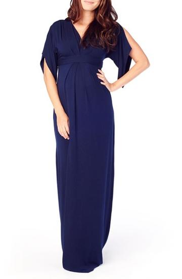 Women's Ingrid & Isabel Split Kimono Sleeve Maternity Maxi Dress - Blue