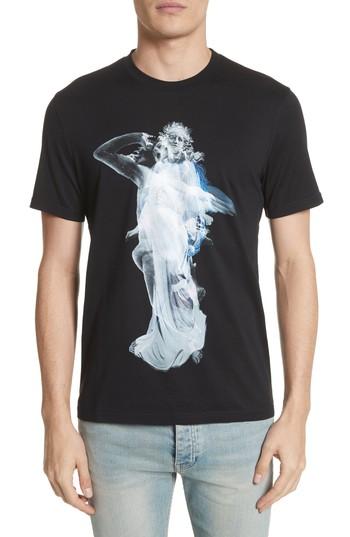 Men's Givenchy Abstract Print T-shirt, Size - Black