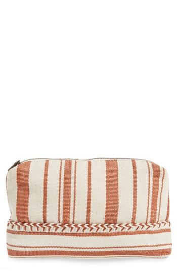 Amuse Society Crestline Stripe Clutch - White