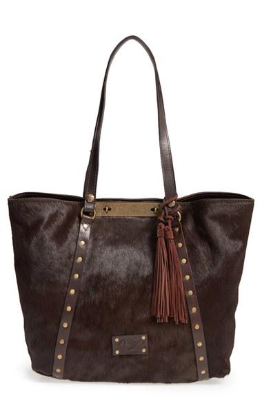 Patricia Nash 'cavalino Benvenuto' Genuine Calf Hair & Leather Tote -