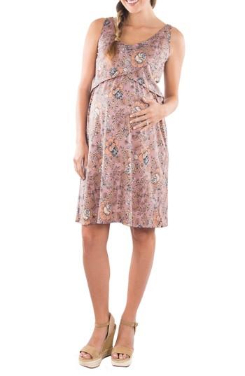 Women's Everly Grey Pia Print Maternity/nursing Dress - Pink