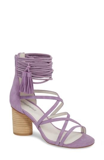 Women's Jeffrey Campbell 'despina' Strappy Sandal M - Purple