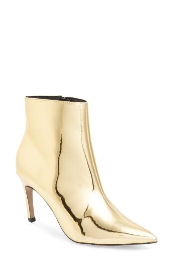 Women's Topshop Hot Toddy Pointy Toe Boot .5us / 40eu - Metallic