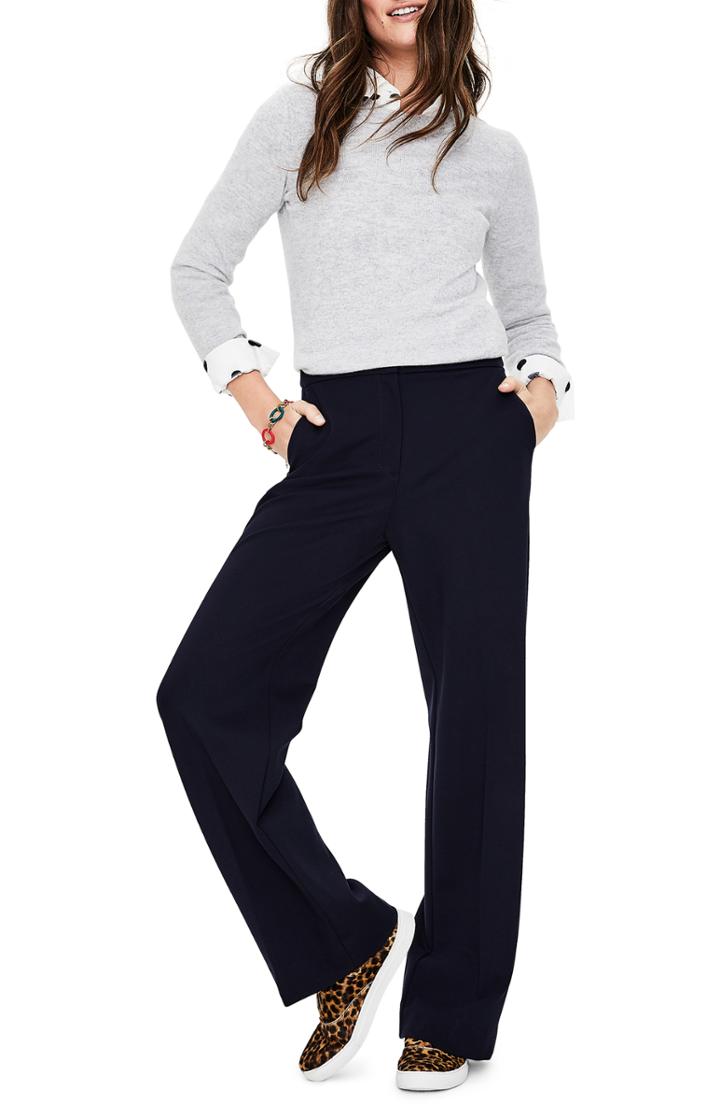 Women's Boden Wide Leg Ponte Knit Pants