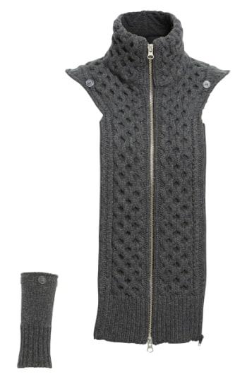 Women's Veronica Beard 'upstate' Wool Dickey, Size - Grey