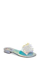 Women's Jeffrey Campbell Snowflake Embellished Slide Sandal M - Metallic
