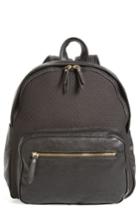 Poverty Flats By Rian Faux Leather & Neoprene Backpack - Black