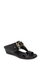 Women's Donald Pliner Dayna Wedge Sandal M - Black