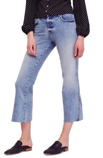 Women's Free People Rita Crop Flare Jeans - Blue