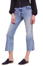 Women's Free People Rita Crop Flare Jeans - Blue