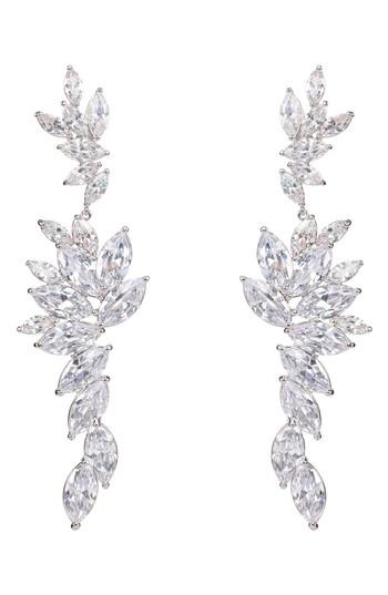 Women's Nina Layered Marquise Cubic Zirconia Statement Earrings
