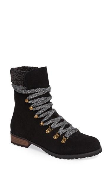 Women's Sole Society Faux Shearling Trim Ada Boot