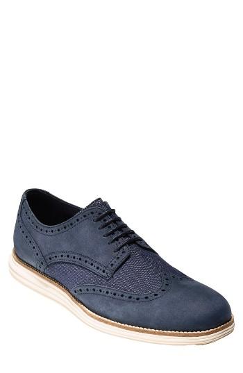 Men's Cole Haan 'original Grand' Wingtip .5 M - Blue