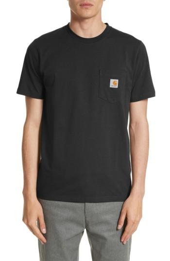 Men's Carhartt Work In Progress Logo Pocket T-shirt - Black