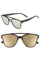 Women's Le Specs Herstory 55mm Aviator Sunglasses - Black Rubber