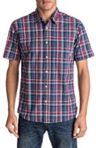 Men's Quiksilver Everyday Check Woven Shirt, Size - Blue