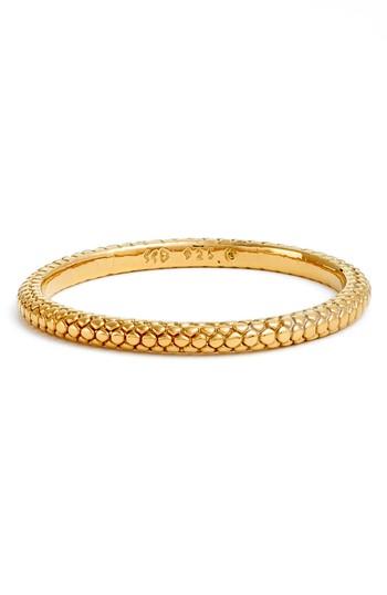 Women's Simon Sebbag Thin Pebble Texture Vermeil Bangle