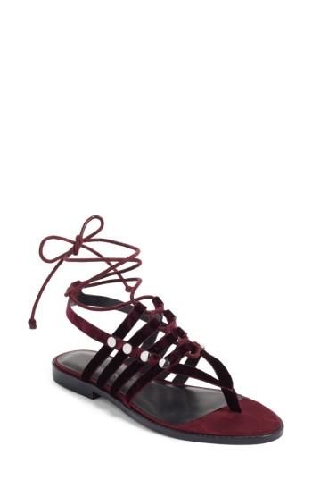 Women's Rebecca Minkoff Evonne Sandal M - Burgundy