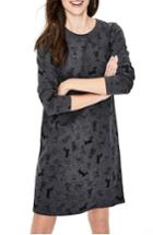 Women's Boden Doodle Dog Cotton Sweatshirt Dress - Grey