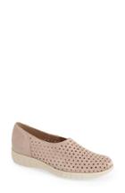 Women's Munro 'skipper' Perforated Leather Sneaker Ww - Beige