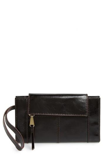 Women's Hobo Pivot Continental Leather Wallet -