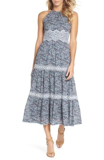 Women's Adelyn Rae Breana Halter Maxi Dress - Blue