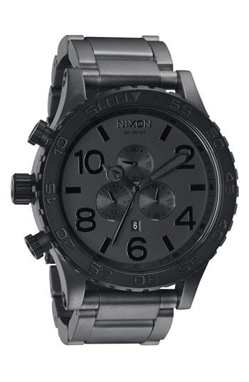 Nixon 'the 51-30 Chrono' Watch Matte Black/
