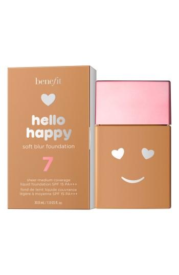 Benefit Hello Happy Soft Blur Foundation Oz - 7 Medium-tan / Warm