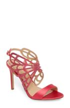 Women's Jewel Badgley Mischka Taresa Crystal Embellished Butterfly Sandal .5 M - Pink