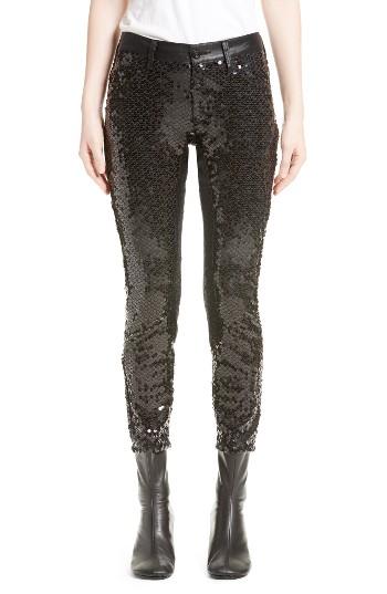 Women's Junya Watanabe Sequin Stretch Skinny Pants