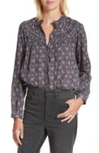 Women's La Vie Rebecca Taylor Angelique Long Sleeve Top - Black