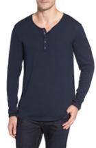 Men's Stone Rose Light Flame Henley (s) - Blue