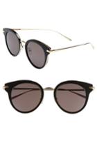Women's Vedi Vero 50mm Round Sunglasses - Black/brown