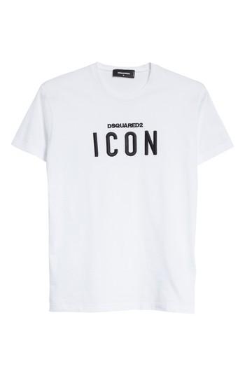 Men's Dsquared2 Icon Embroidered T-shirt - White