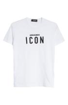 Men's Dsquared2 Icon Embroidered T-shirt - White