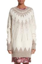 Women's Adam Lippes Marled Merino Wool & Cashmere Fair Isle Sweater - Ivory